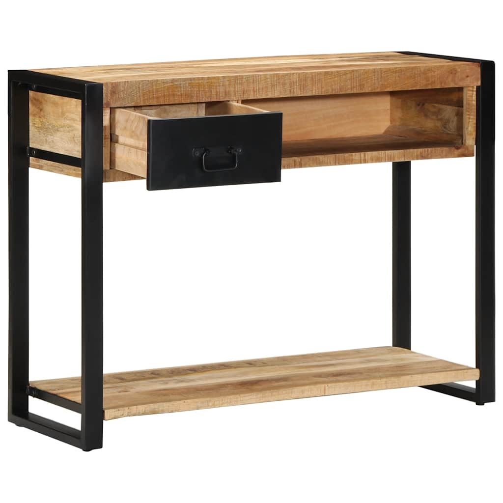 Table console 100x35x75 cm bois de manguier massif brut Tables console vidaXL