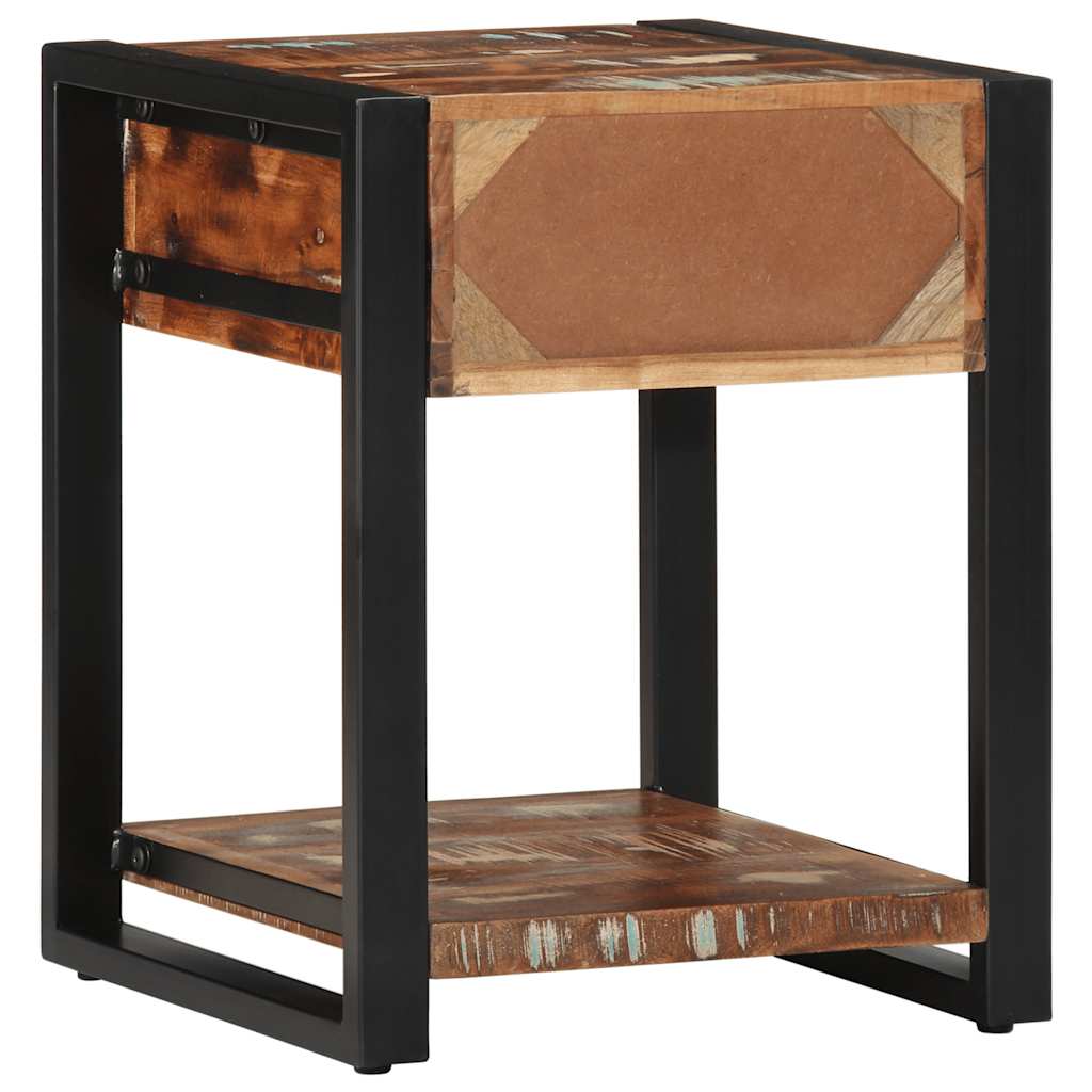 Table d'appoint multicolore 40x40x50cm bois récupération massif Tables d'appoint vidaXL