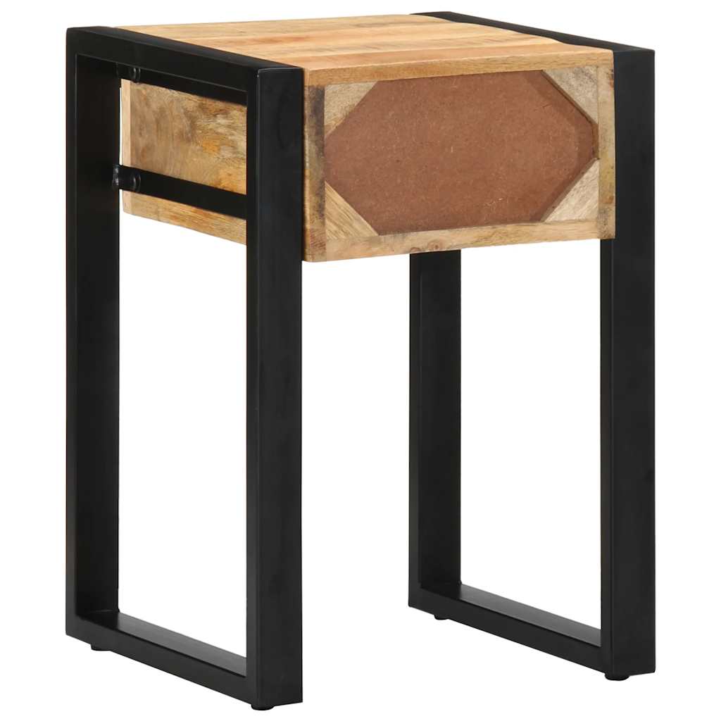 Table d'appoint 35x35x50 cm bois massif de manguier brut Tables d'appoint vidaXL