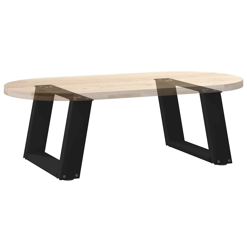 Pieds de table basse forme de U 2 pcs noir 40x(30-31) cm acier Pieds de table vidaXL