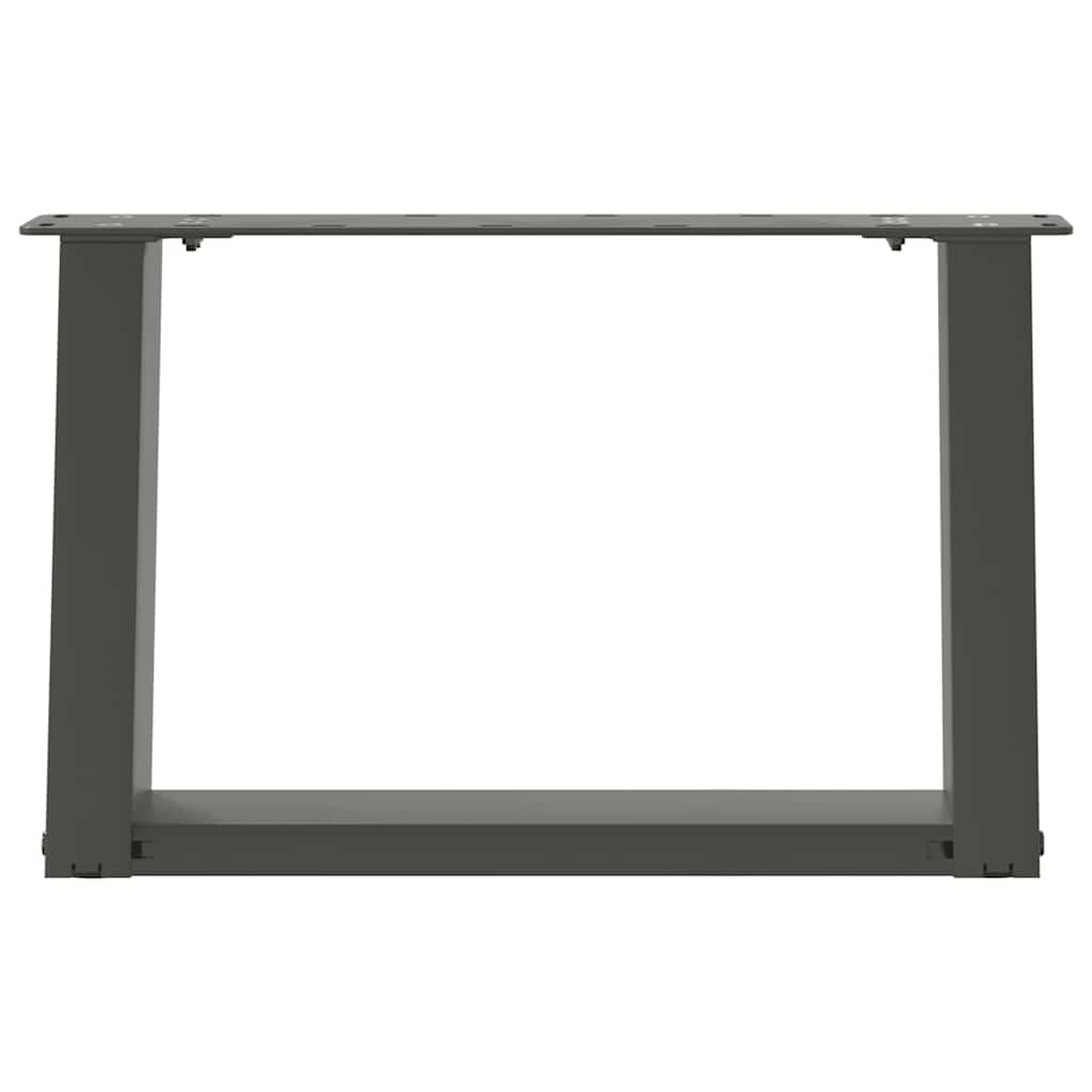 Pieds de table basse forme de U 2 pcs anthracite 40x(30-31) cm Pieds de table vidaXL