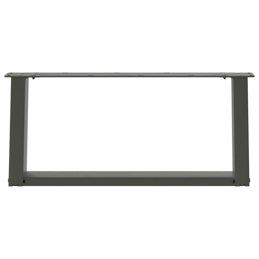 Pieds de table basse forme de U 2 pcs anthracite 70x(30-31) cm Pieds de table vidaXL