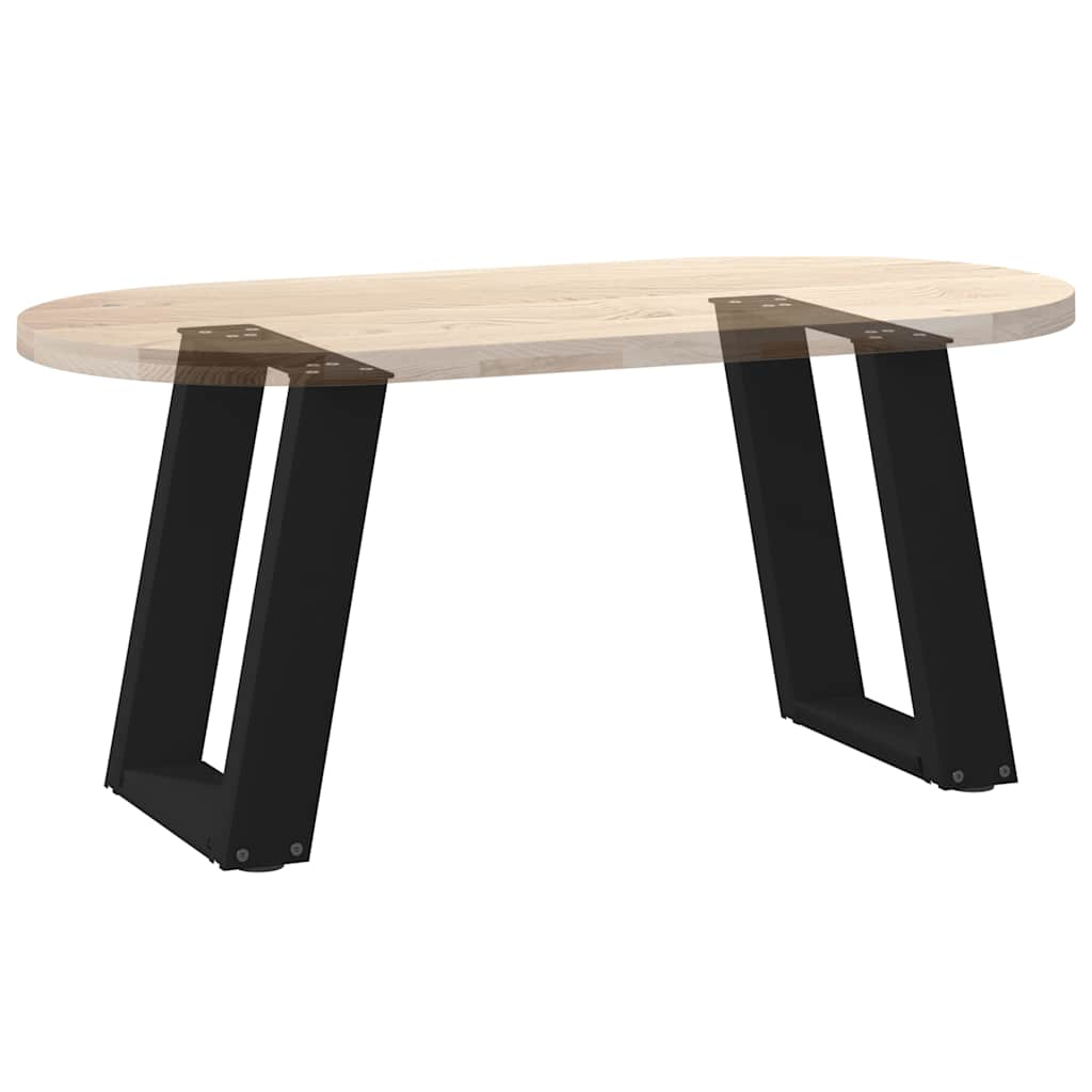 Pieds de table basse forme de U 2 pcs noir 28x(42-43) cm acier Pieds de table vidaXL