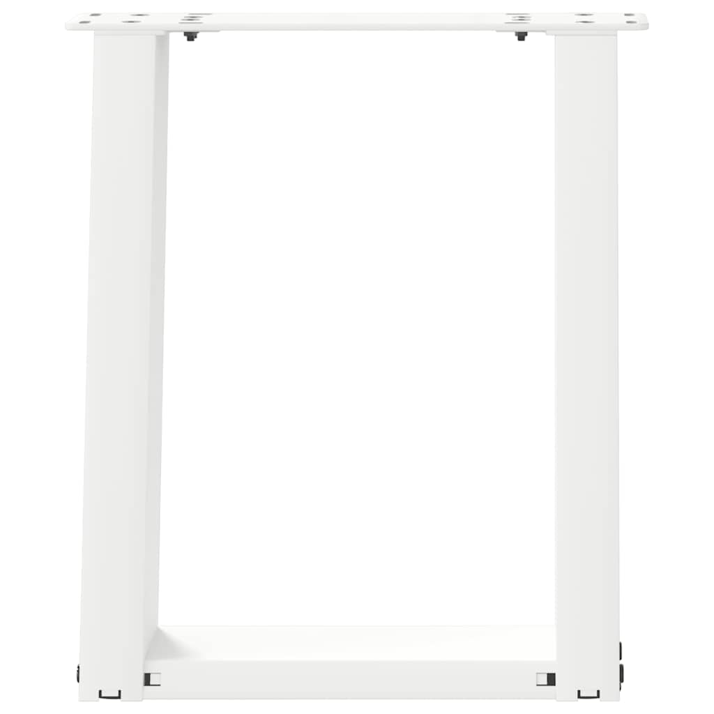 Pieds de table basse forme de U 2 pcs blanc 28x(42-43) cm acier Pieds de table vidaXL