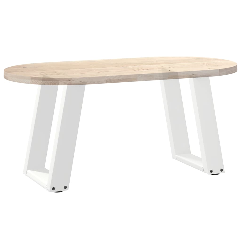 Pieds de table basse forme de U 2 pcs blanc 28x(42-43) cm acier Pieds de table vidaXL