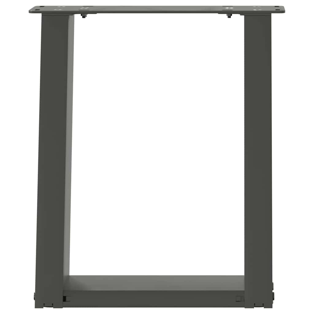 Pieds de table basse forme de U 2 pcs anthracite 28x(42-43) cm Pieds de table vidaXL