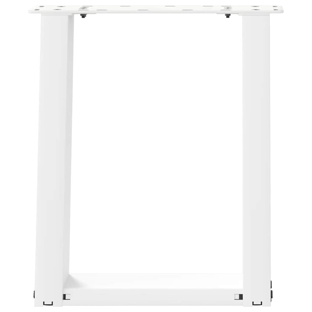 Pieds de table basse forme de U 2 pcs blanc 38x(42-43) cm acier Pieds de table vidaXL