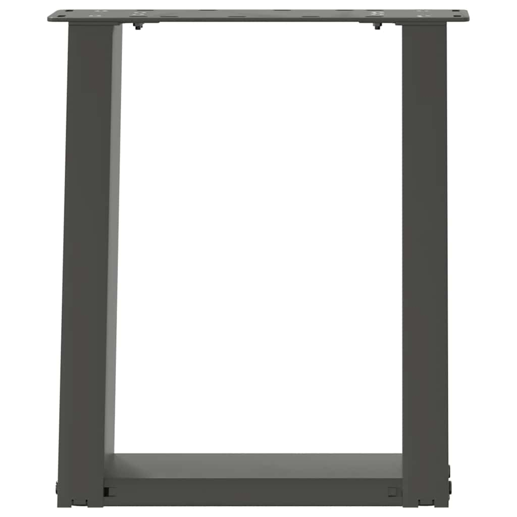 Pieds de table basse forme de U 2 pcs anthracite 38x(42-43) cm Pieds de table vidaXL