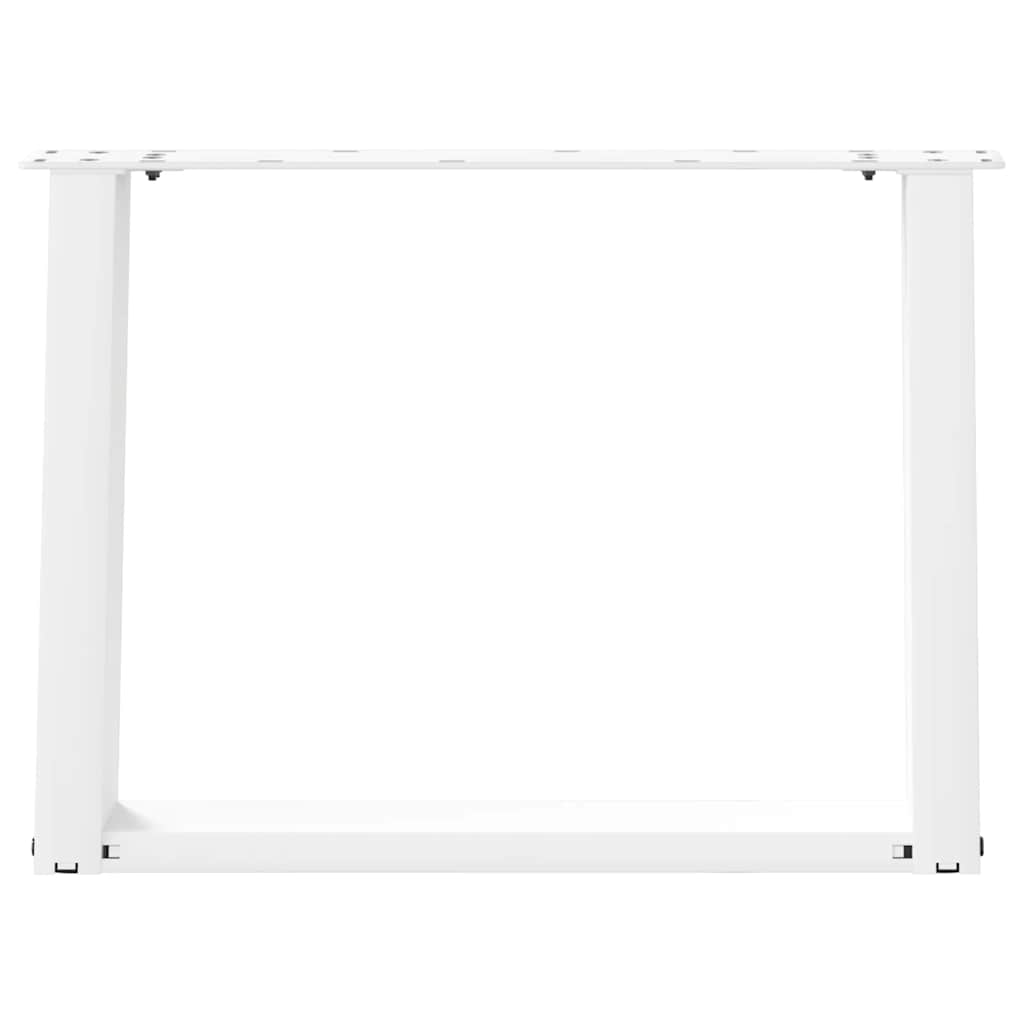 Pieds de table basse forme de U 2 pcs blanc 70x(42-43) cm acier Pieds de table vidaXL