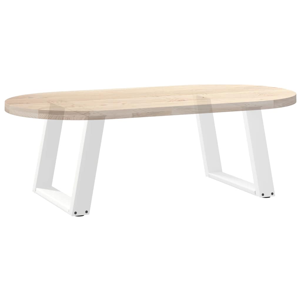 Pieds de table basse forme de U 2 pcs blanc 70x(42-43) cm acier Pieds de table vidaXL