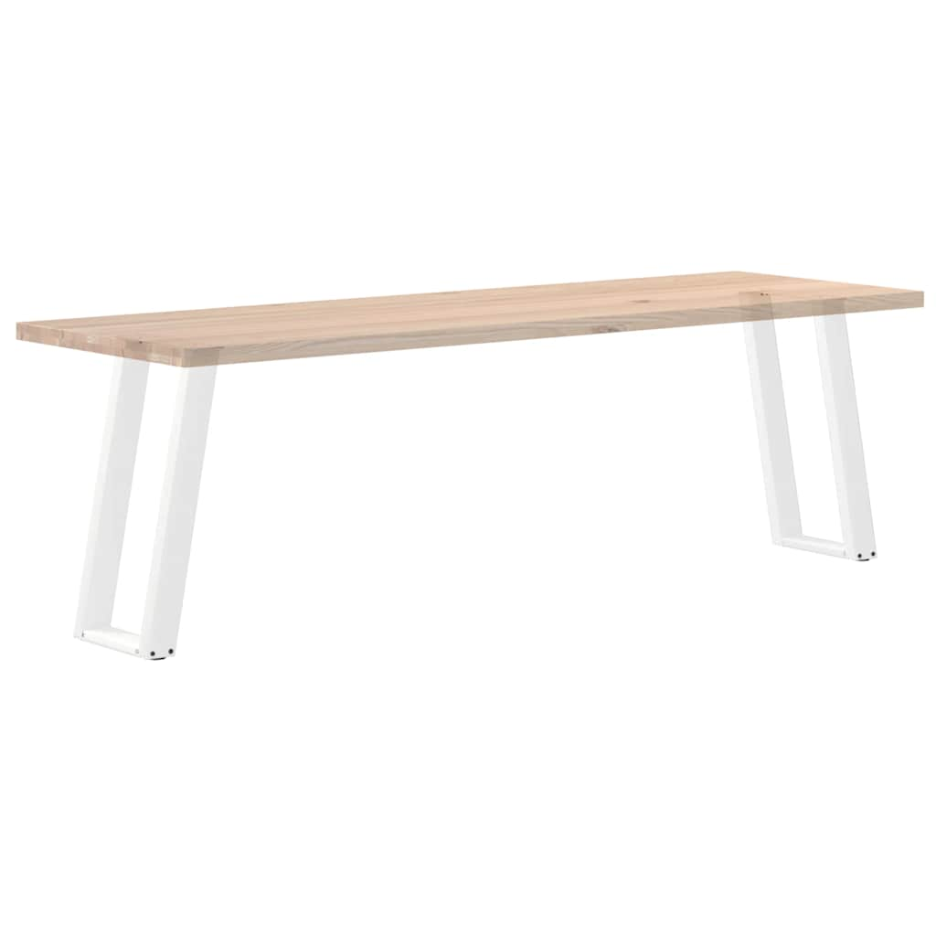 Pieds de table console forme de U 2pcs blanc 28x(72-73)cm acier Pieds de table vidaXL