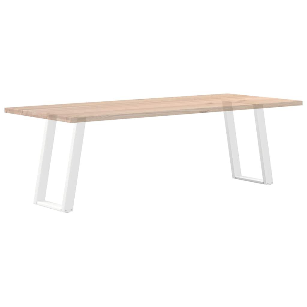 Pieds de table à manger forme de U 2 pcs blanc 50x(72-73) cm Pieds de table vidaXL