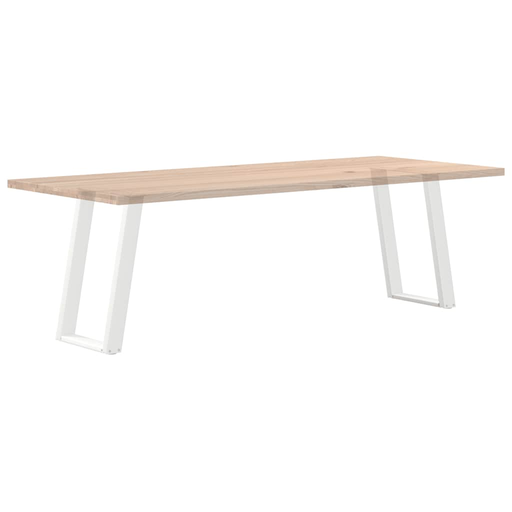 Pieds de table à manger forme de U 2 pcs blanc 60x(72-73) cm Pieds de table vidaXL