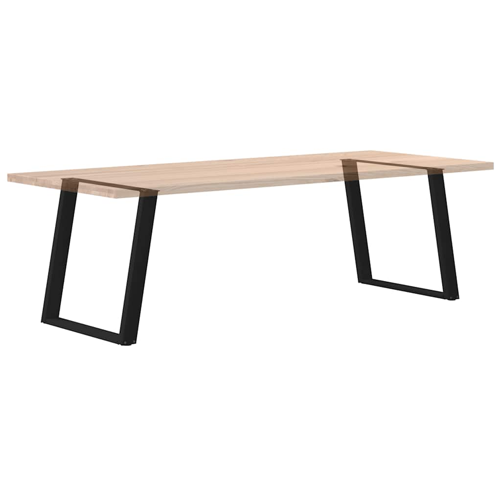 Pieds de table à manger forme de U 2 pcs noir 70x(72-73) cm Pieds de table vidaXL