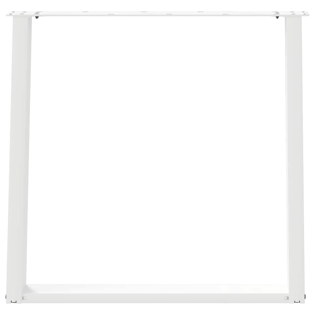 Pieds de table à manger forme de U 2 pcs blanc 70x(72-73) cm Pieds de table vidaXL