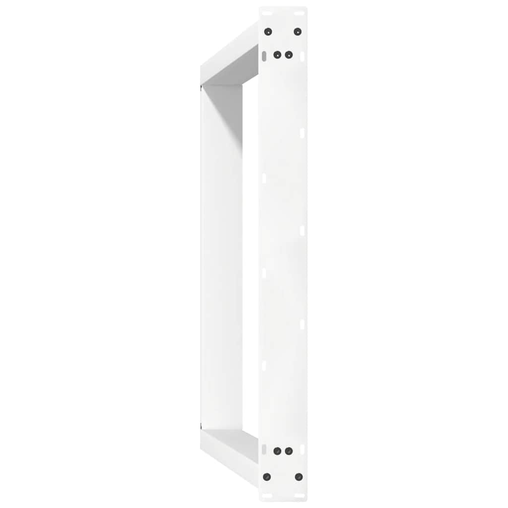 Pieds de table à manger forme de U 2 pcs blanc 70x(72-73) cm Pieds de table vidaXL