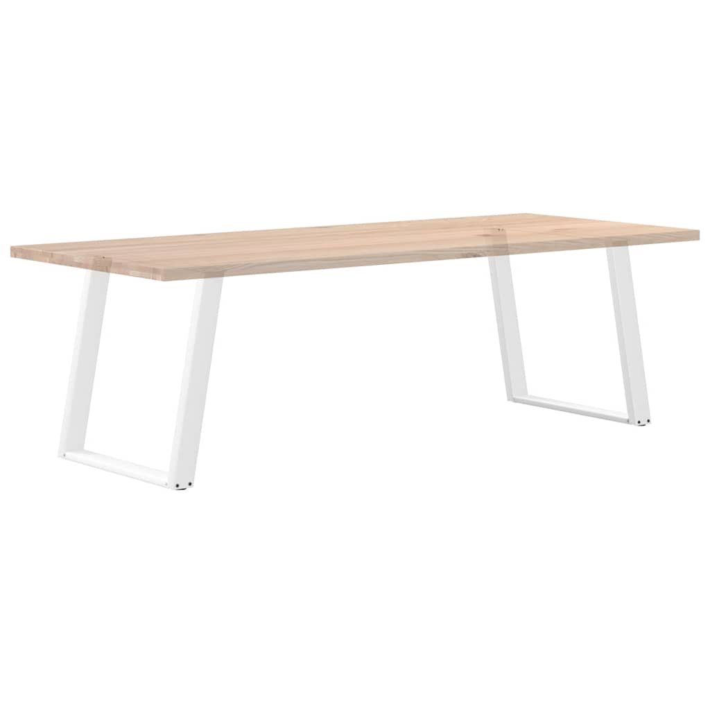 Pieds de table à manger forme de U 2 pcs blanc 70x(72-73) cm Pieds de table vidaXL