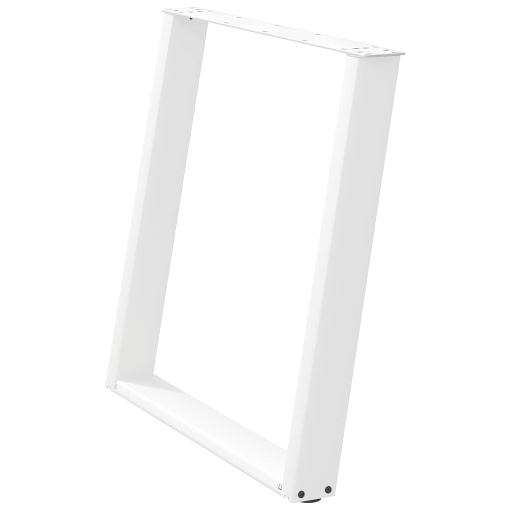 Pieds de table à manger forme de U 2 pcs blanc 80x(72-73) cm Pieds de table vidaXL