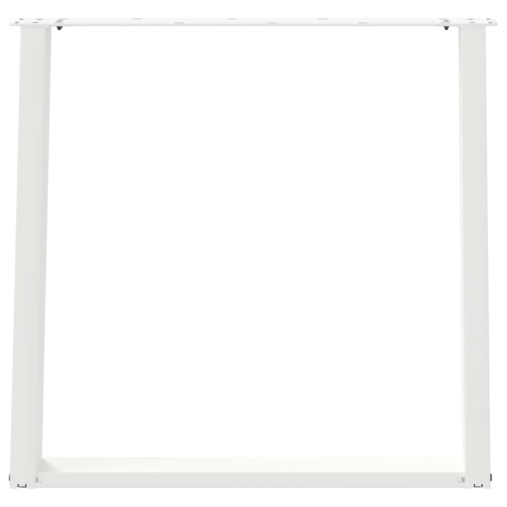 Pieds de table à manger forme de U 2 pcs blanc 80x(72-73) cm Pieds de table vidaXL