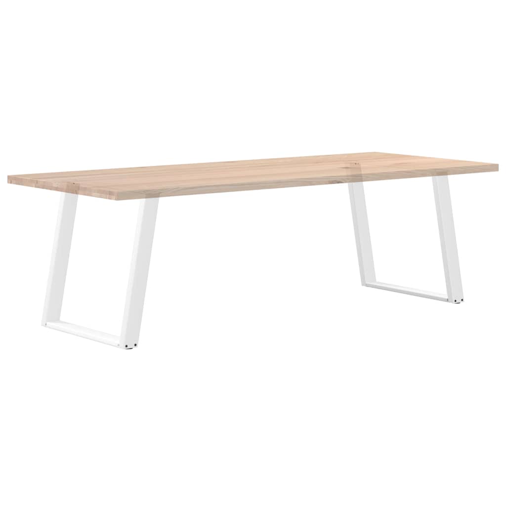 Pieds de table à manger forme de U 2 pcs blanc 80x(72-73) cm Pieds de table vidaXL