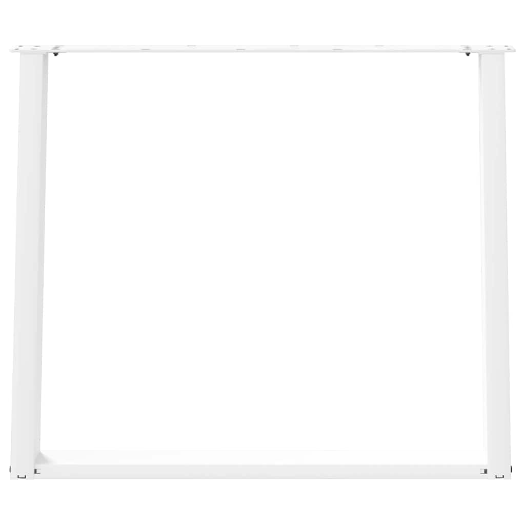 Pieds de table à manger forme de U 2 pcs blanc 90x(72-73) cm Pieds de table vidaXL