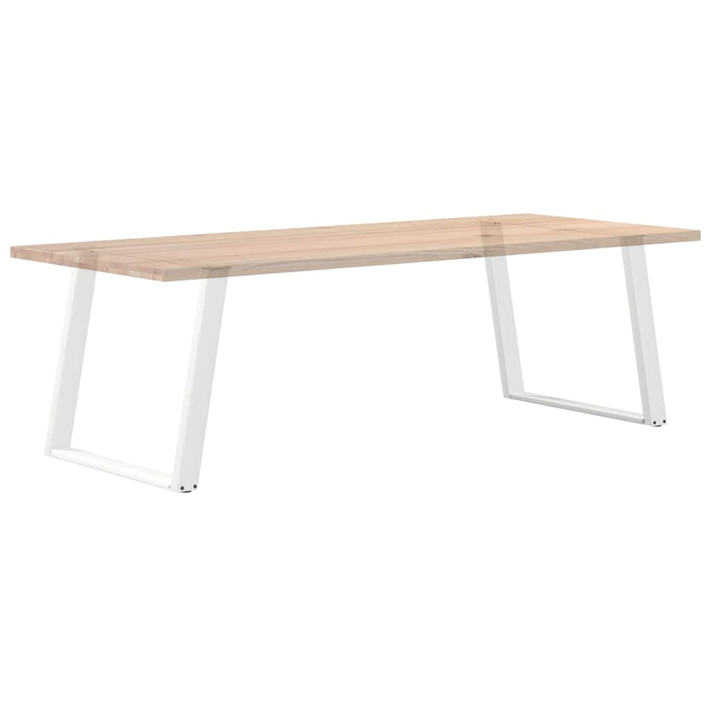 Pieds de table à manger forme de U 2 pcs blanc 90x(72-73) cm Pieds de table vidaXL