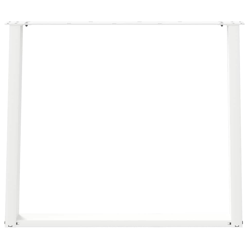 Pieds de table à manger forme de U 2 pcs blanc 100x(72-73) cm Pieds de table vidaXL