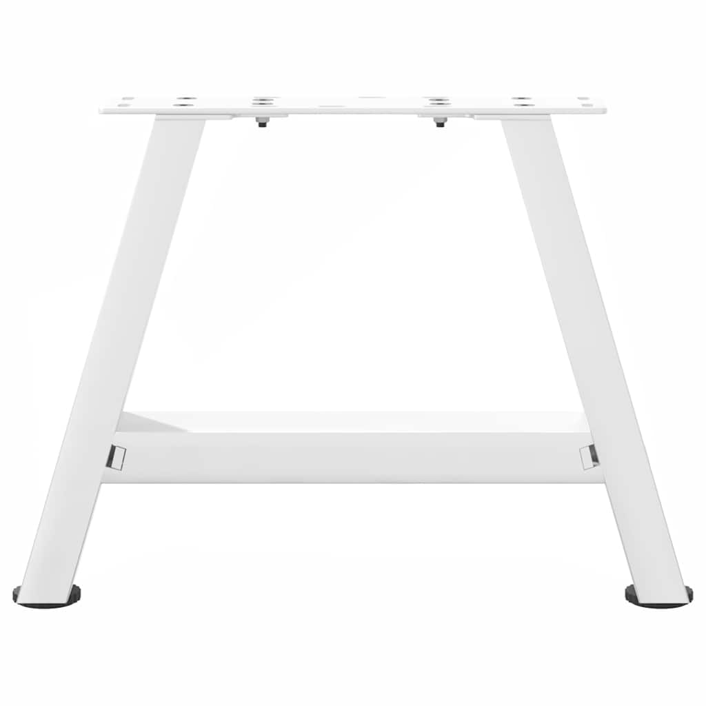 Pieds de table basse forme de A 2 pcs blanc 30x(30-31) cm acier Pieds de table vidaXL