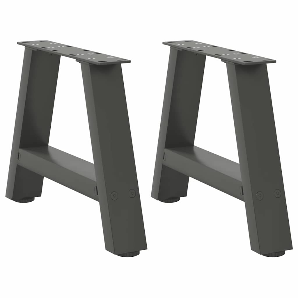 Pieds de table basse forme de A 2 pcs anthracite 30x(30-31) cm Pieds de table vidaXL   