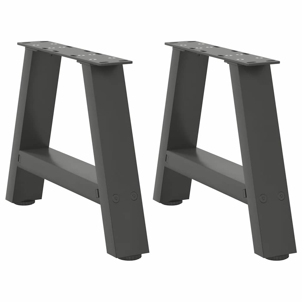 Pieds de table basse forme de A 2 pcs anthracite 50x(30-31) cm Pieds de table vidaXL   