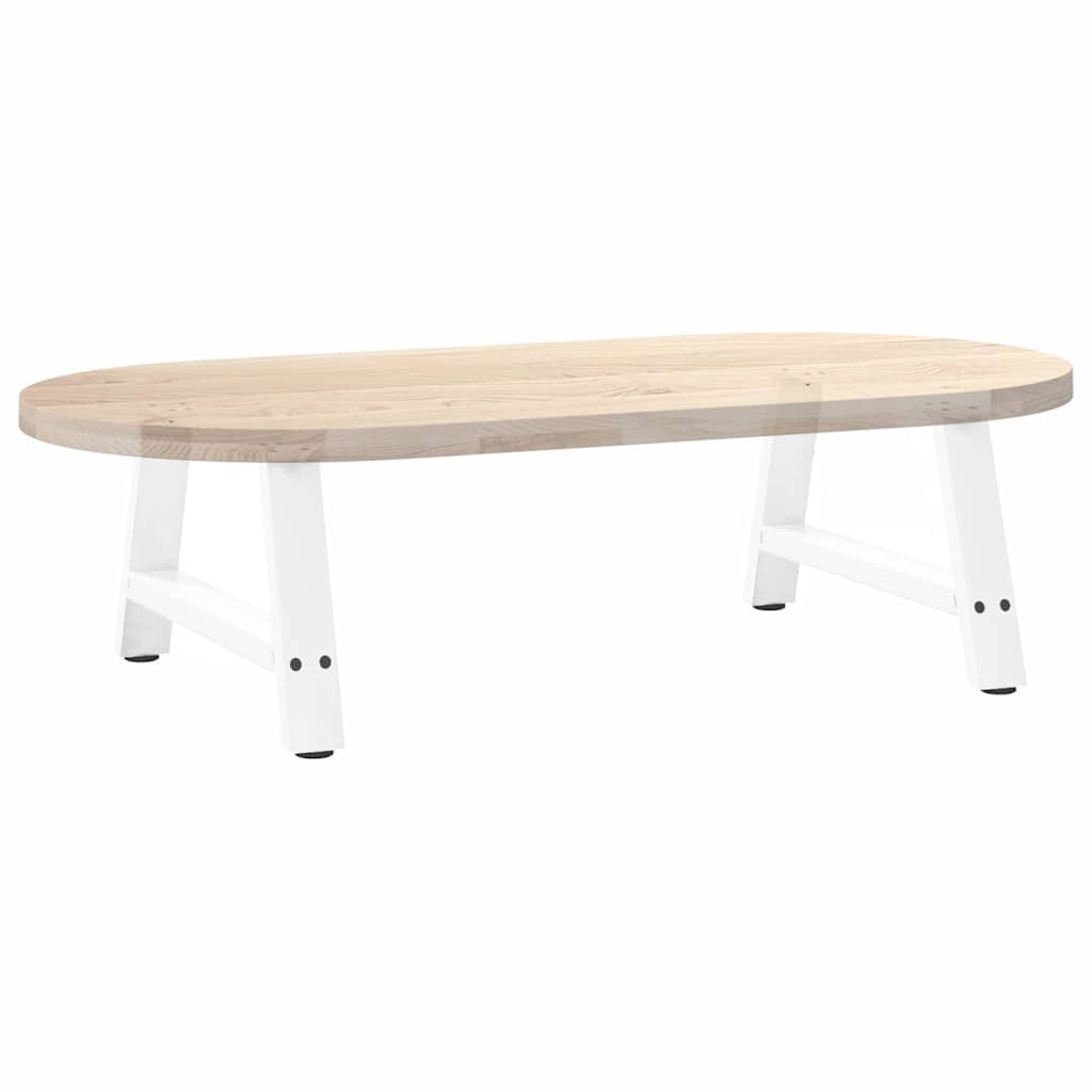 Pieds de table basse forme de A 2 pcs blanc 60x(30-31) cm acier Pieds de table vidaXL