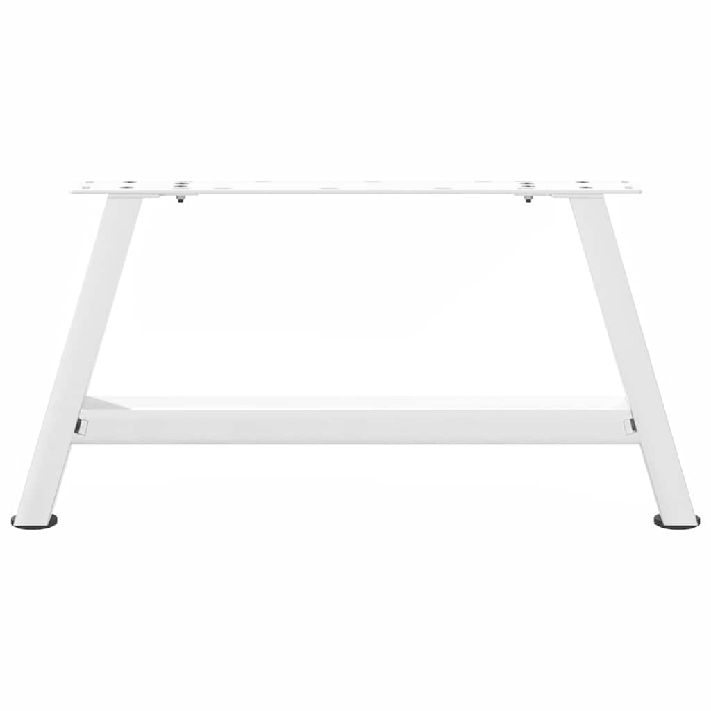 Pieds de table basse forme de A 2 pcs blanc 70x(30-31) cm acier Pieds de table vidaXL