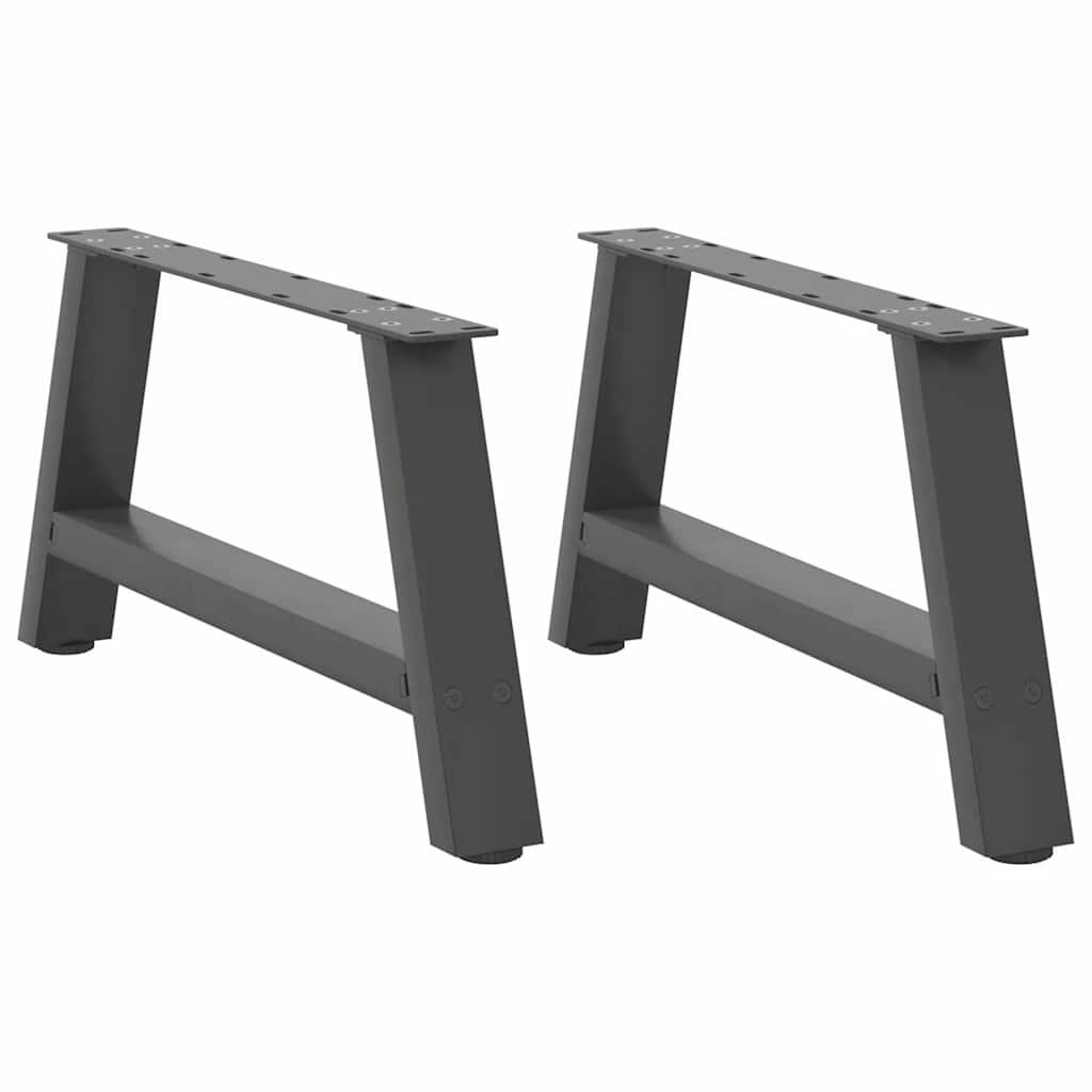 Pieds de table basse forme de A 2 pcs anthracite 70x(30-31) cm Pieds de table vidaXL   