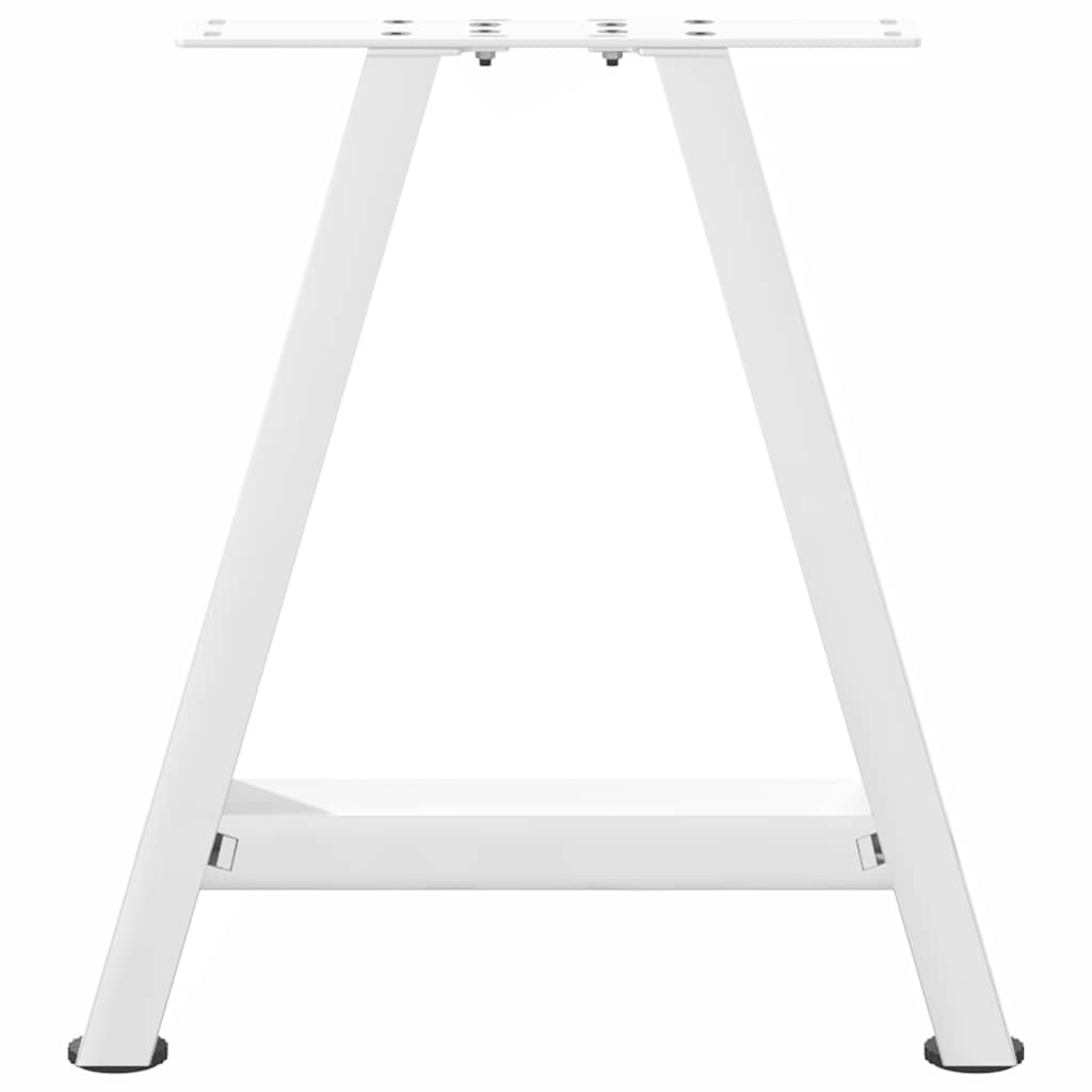 Pieds de table basse forme de A 2 pcs blanc 38x(42-43) cm acier Pieds de table vidaXL