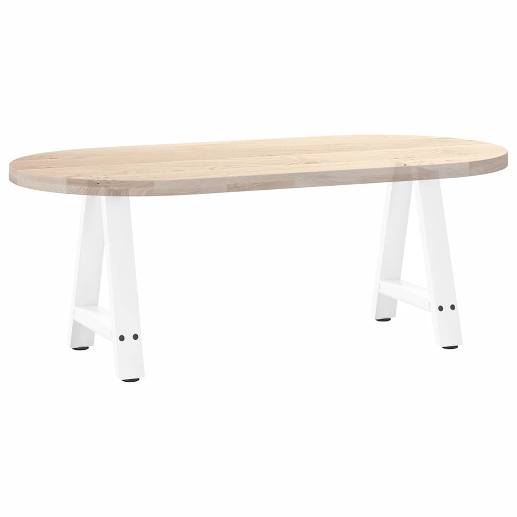 Pieds de table basse forme de A 2 pcs blanc 38x(42-43) cm acier Pieds de table vidaXL