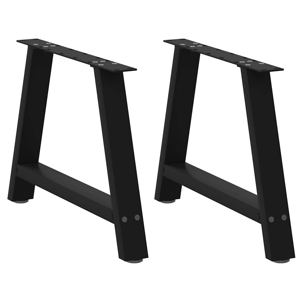 Pieds de table basse forme de A 2 pcs noir 60x(42-43) cm acier Pieds de table vidaXL   