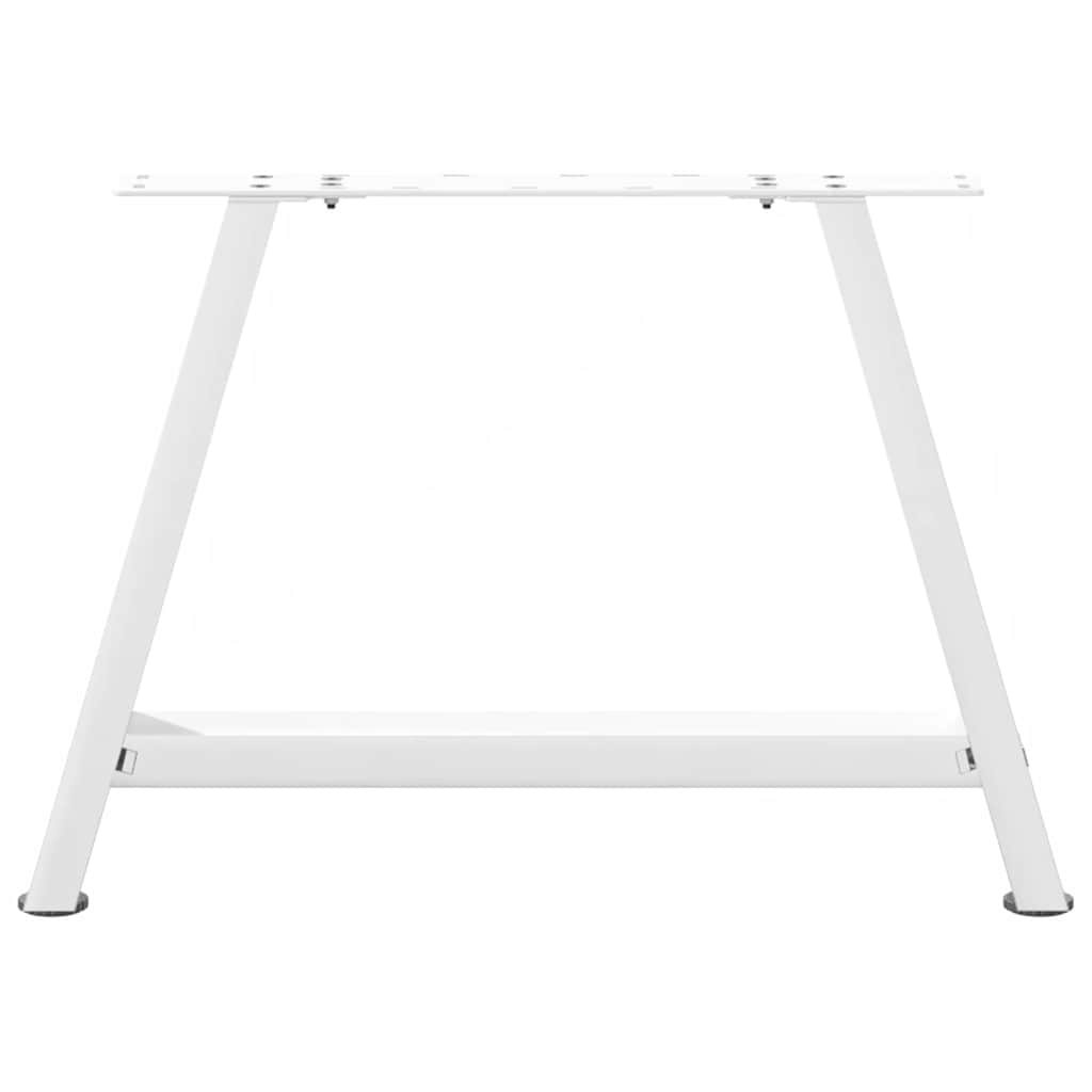 Pieds de table basse forme de A 2 pcs blanc 60x(42-43) cm acier Pieds de table vidaXL