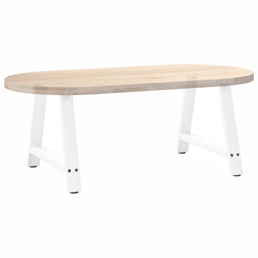 Pieds de table basse forme de A 2 pcs blanc 70x(42-43) cm acier Pieds de table vidaXL