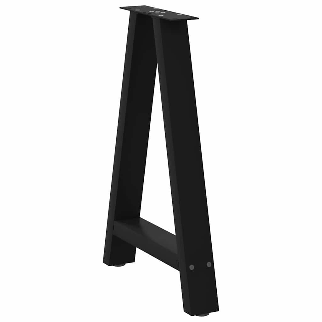 Pieds de table basse forme de A 2 pcs noir 50x(72-73) cm acier Pieds de table vidaXL   