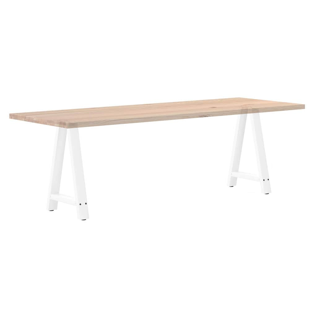 Pieds de table basse forme de A 2 pcs blanc 50x(72-73) cm acier Pieds de table vidaXL