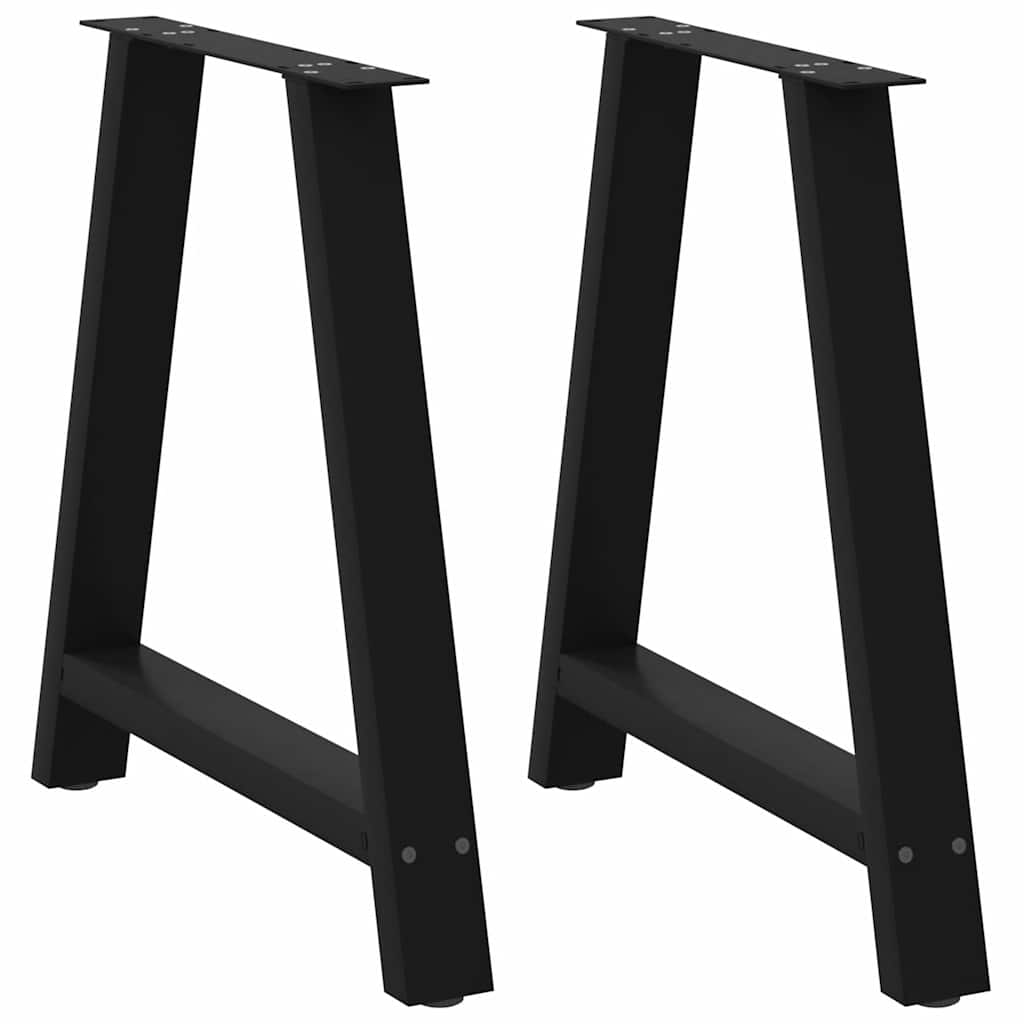 Pieds de table basse forme de A 2 pcs noir 70x(72-73) cm acier Pieds de table vidaXL   