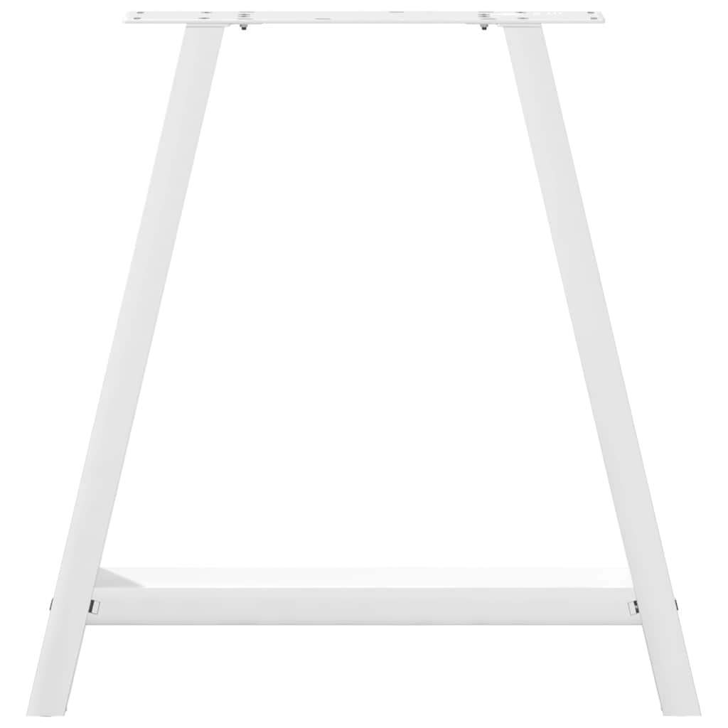 Pieds de table basse forme de A 2 pcs blanc 70x(72-73) cm acier Pieds de table vidaXL