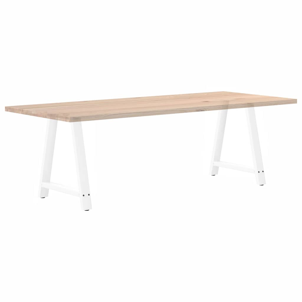 Pieds de table basse forme de A 2 pcs blanc 70x(72-73) cm acier Pieds de table vidaXL