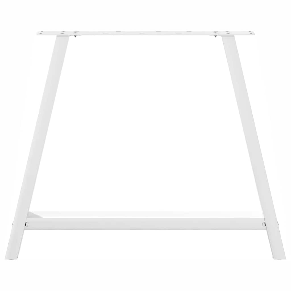 Pieds de table basse forme de A 2 pcs blanc 90x(72-73) cm acier Pieds de table vidaXL