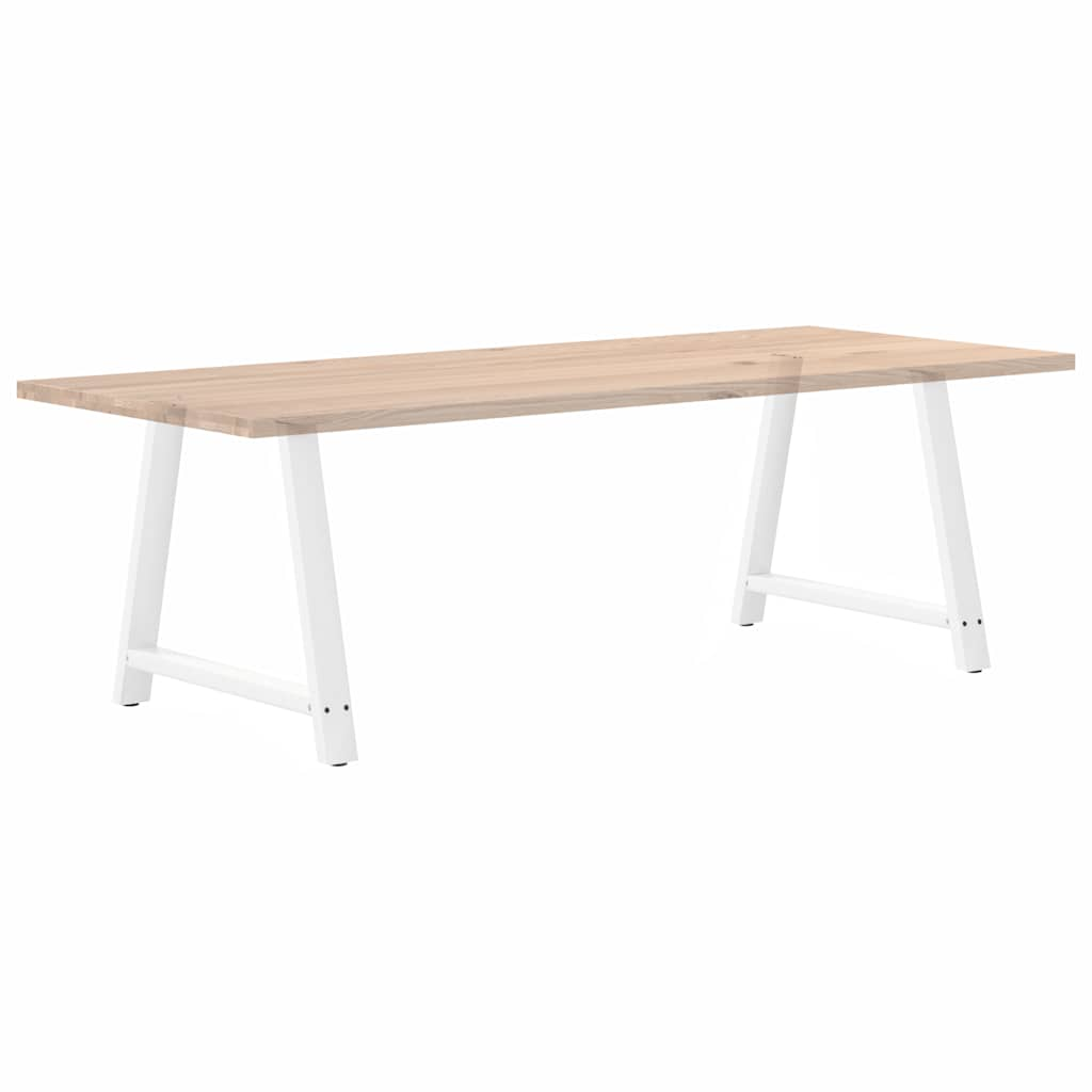 Pieds de table basse forme de A 2 pcs blanc 90x(72-73) cm acier Pieds de table vidaXL