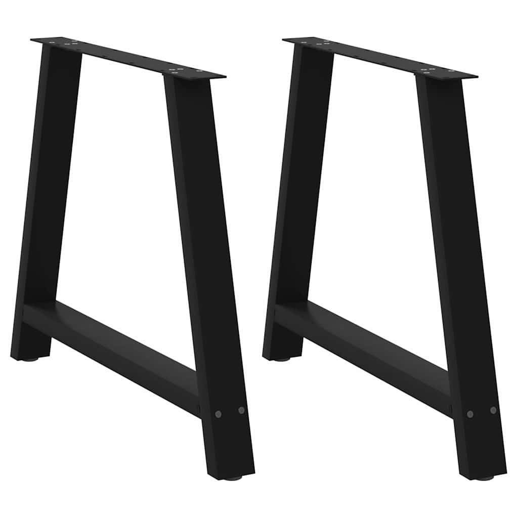 Pieds de table basse forme de A 2 pcs noir 100x(72-73) cm acier Pieds de table vidaXL   