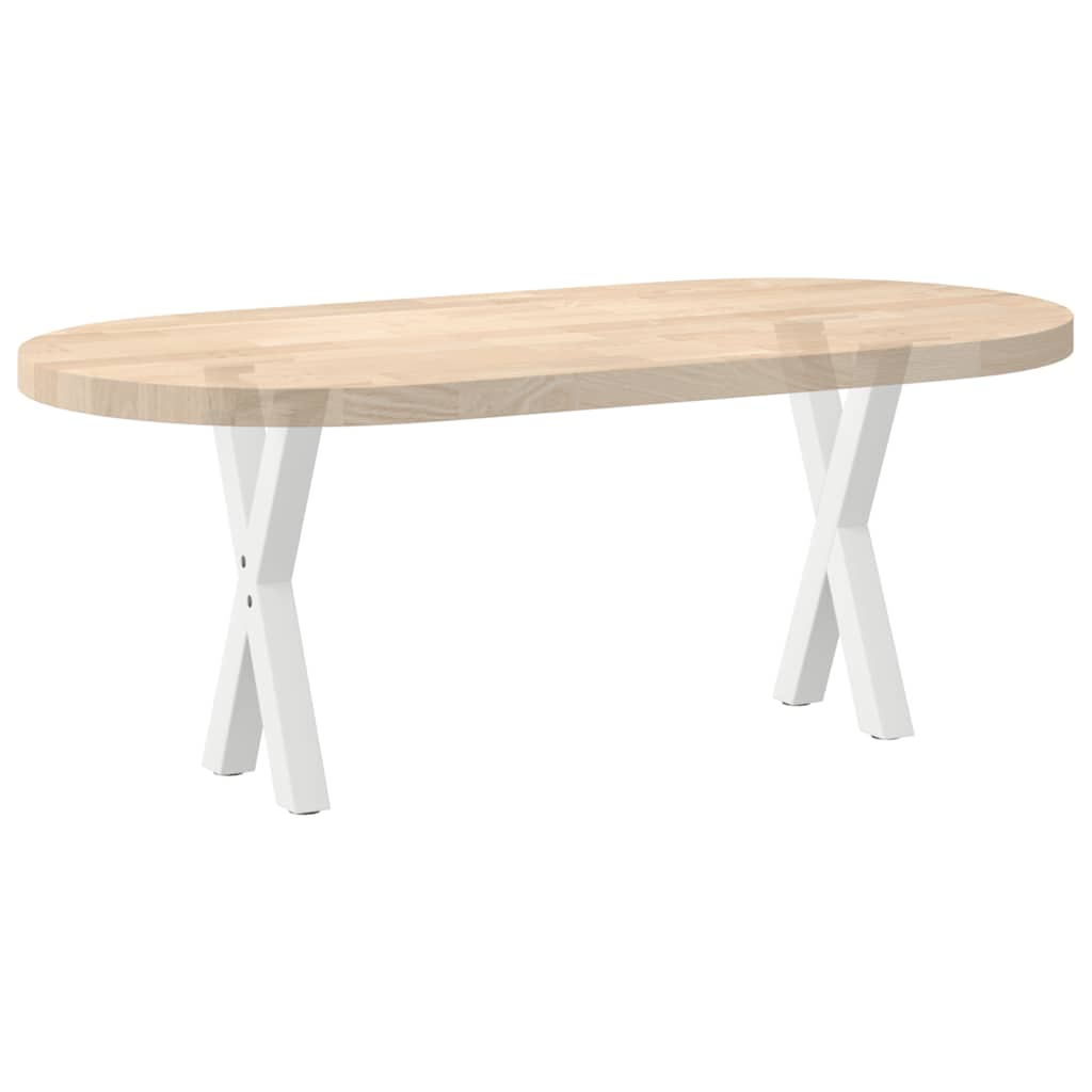 Pieds de table basse forme de X 2 pcs blanc 28x(42-43) cm acier Pieds de table vidaXL