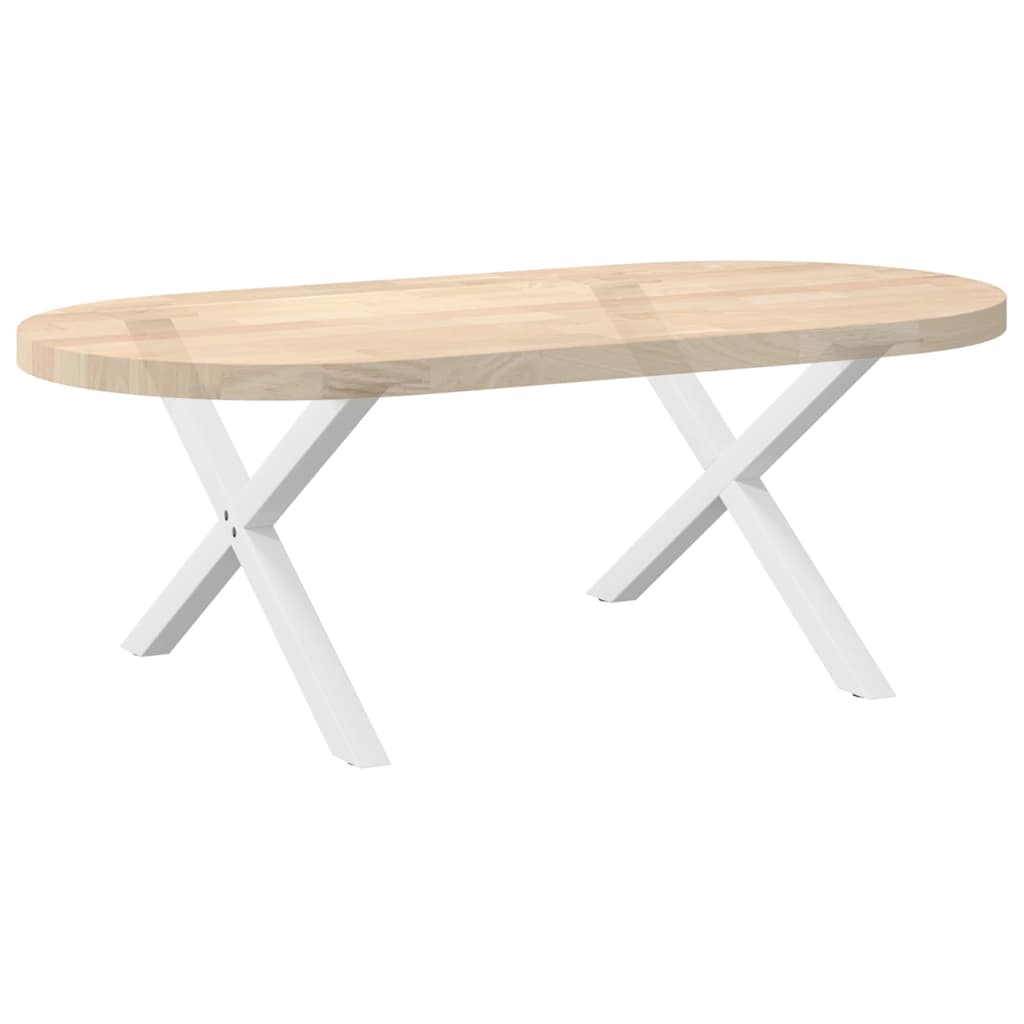 Pieds de table basse forme de X 2 pcs blanc 70x(42-43) cm acier Pieds de table vidaXL