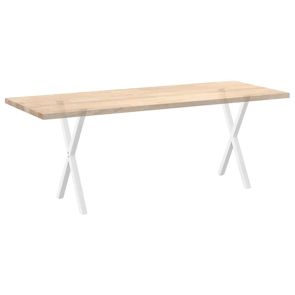 Pieds de table à manger forme de X 2 pcs blanc 50x(72-73) cm Pieds de table vidaXL