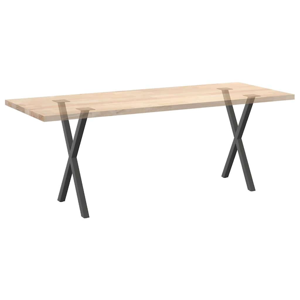 Pieds de table à manger forme de X 2 pcs 60x(72-73) cm acier Pieds de table vidaXL